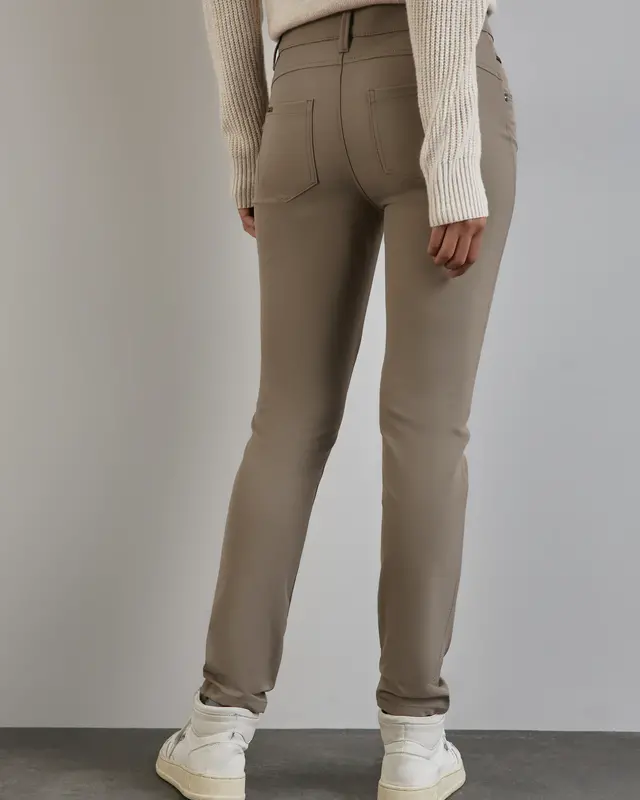 Street One Hose mit Zipper-Details York - Ashen Maple Beige