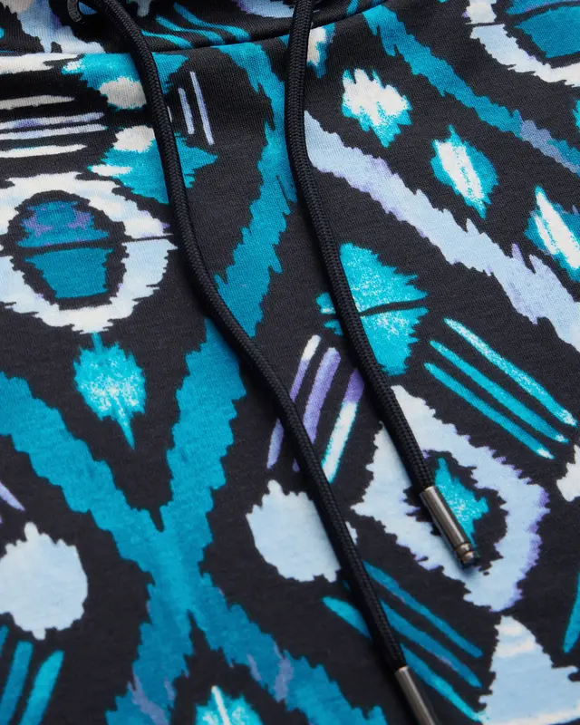 Cecil Longsleeve with Print - Deep Charcoal Grey