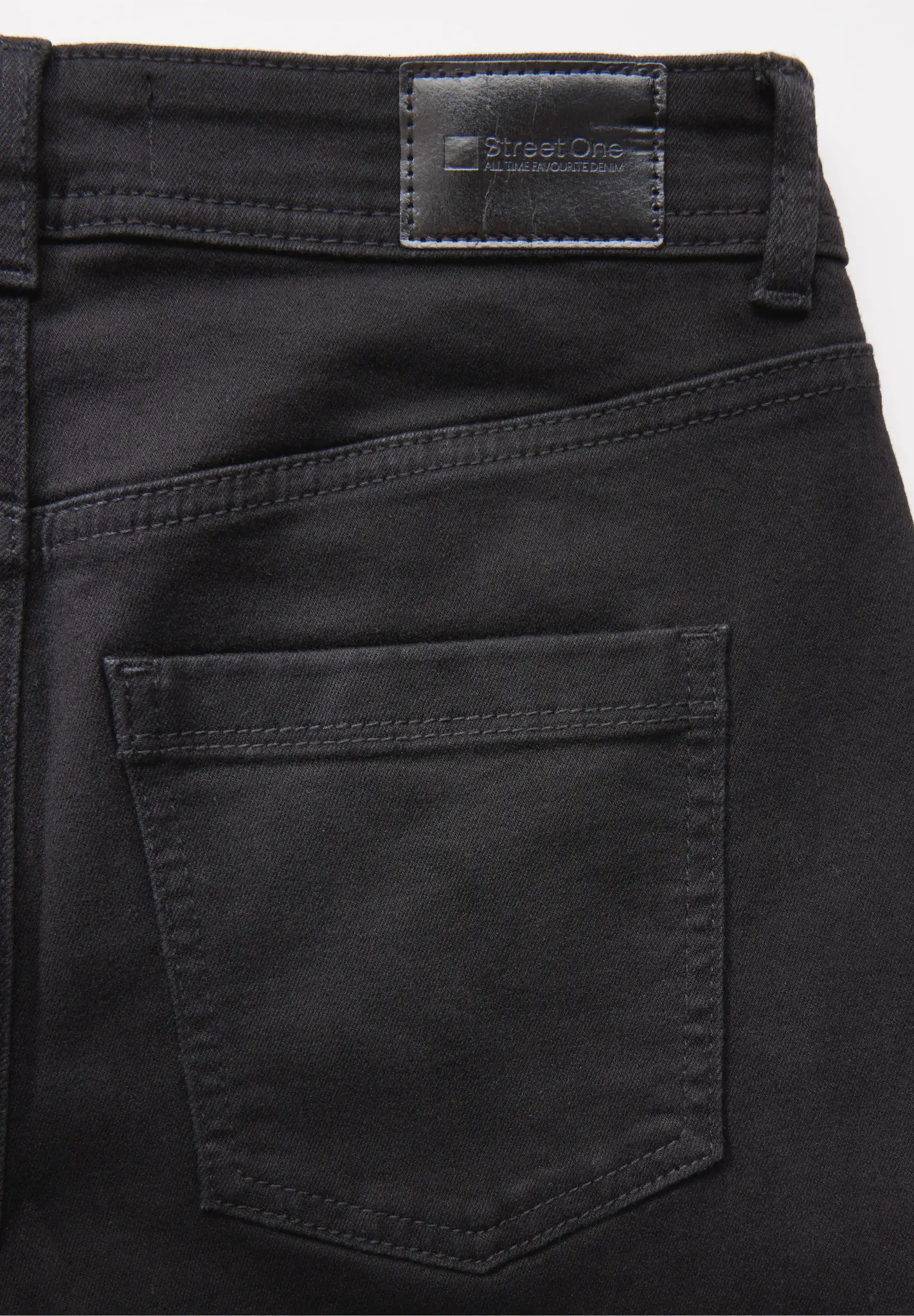 Street One Bootcut Jeans - Black Washed - Zwart | - Cotton Blues
