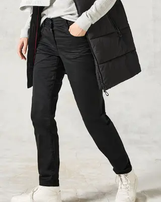 Cecil Casual Broek Scarlett - Deep Charcoal Grey