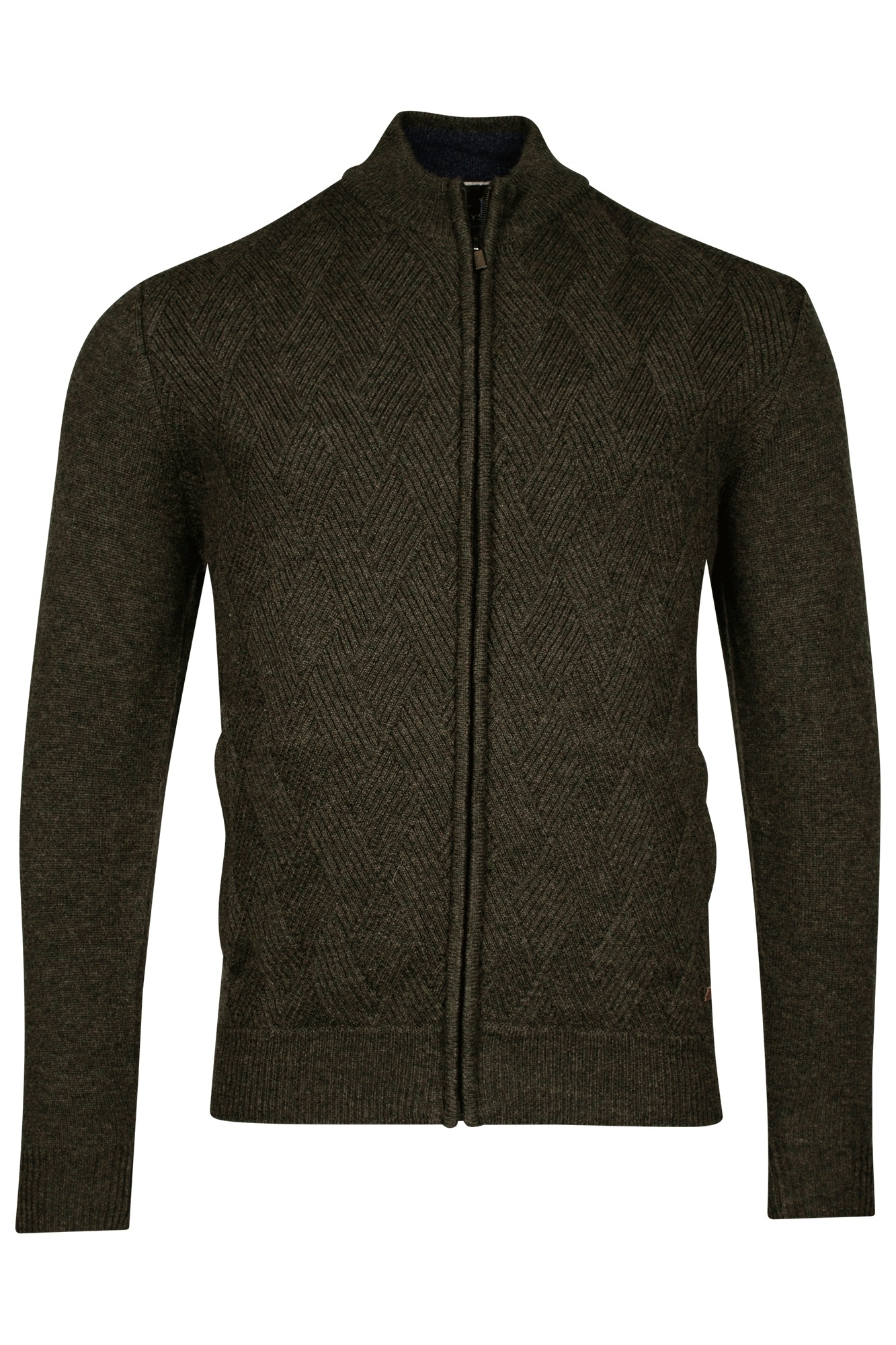 Baileys Cardigan with Wool - Dark Green