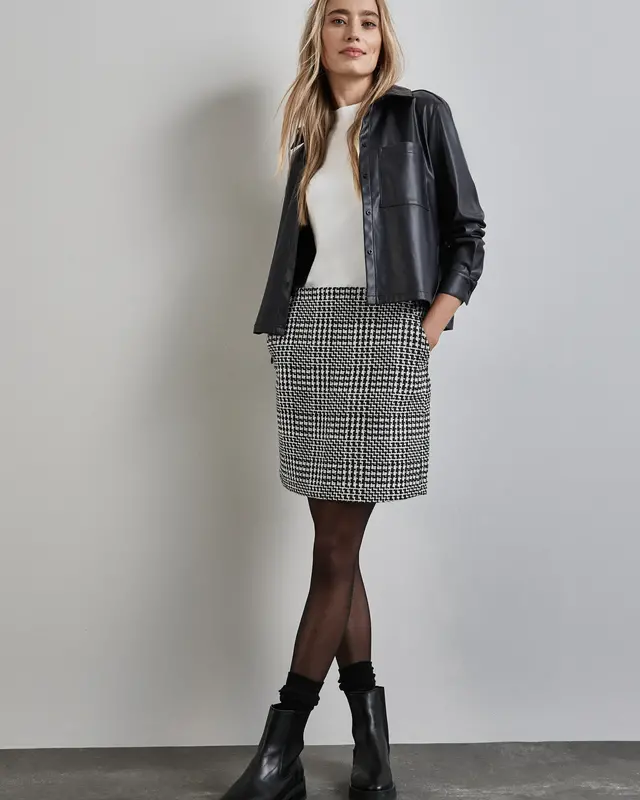 Street One Bouclé Skirt Maja - Black