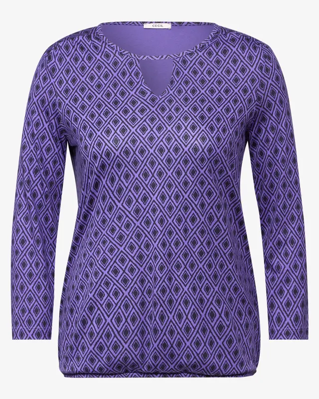 Cecil Shirt with Cut-Out - Wild Lilac