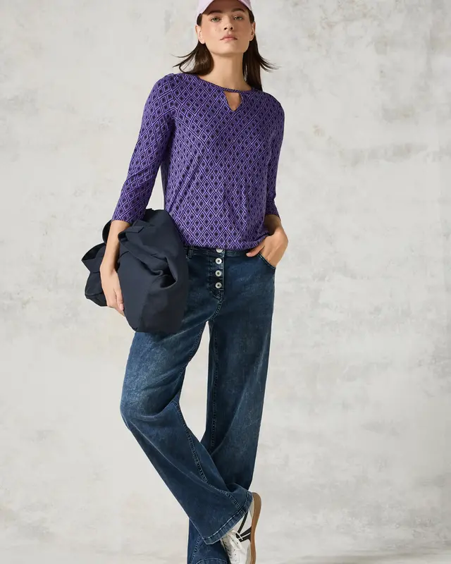 Cecil Shirt mit Cut-Out - Wild Lilac