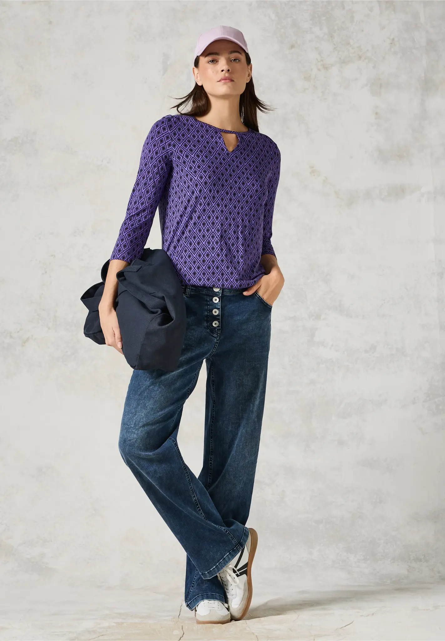 Cecil Shirt mit Cut-Out - Wild Lilac