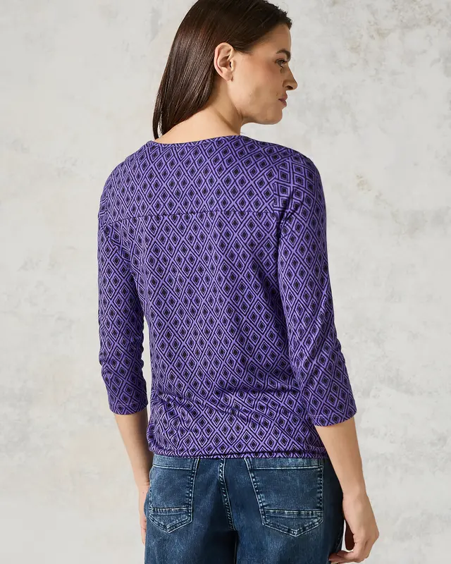 Cecil Shirt with Cut-Out - Wild Lilac