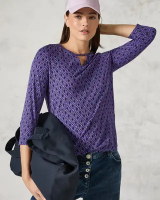 Cecil Shirt mit Cut-Out - Wild Lilac