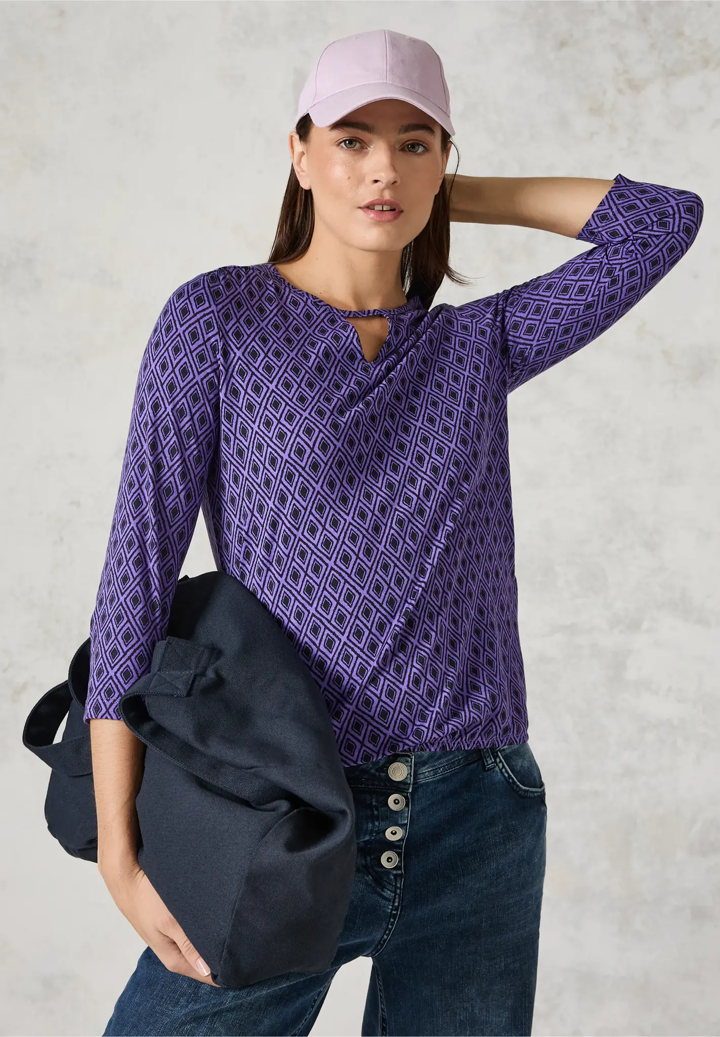 Cecil Shirt mit Cut-Out - Wild Lilac