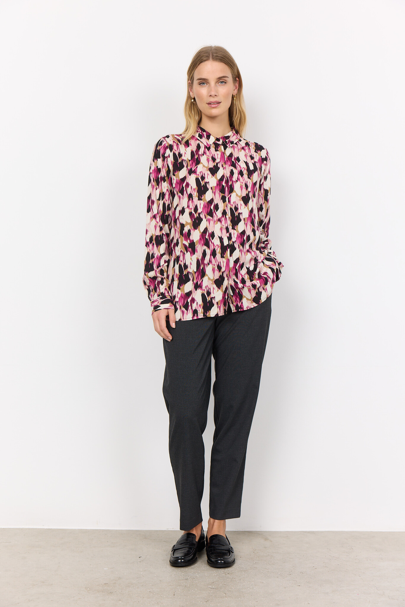 Soyaconcept Blouse Nanna 1 - Fuchsia Combi | - Cotton Blues