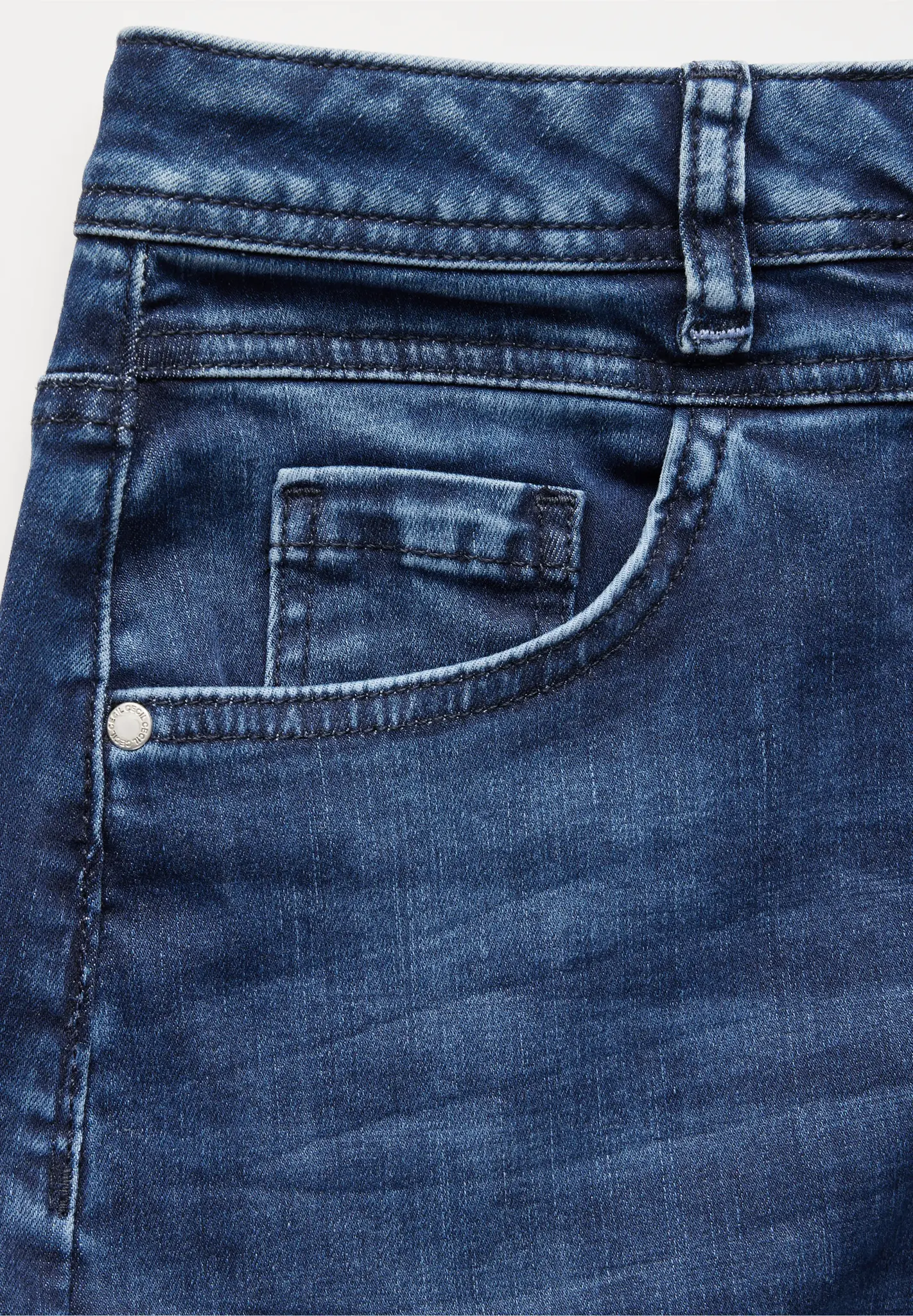 Cecil Denim Skirt - Dark Blue Wash