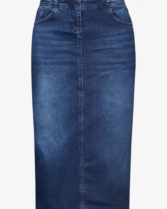 Cecil Denim Skirt - Dark Blue Wash
