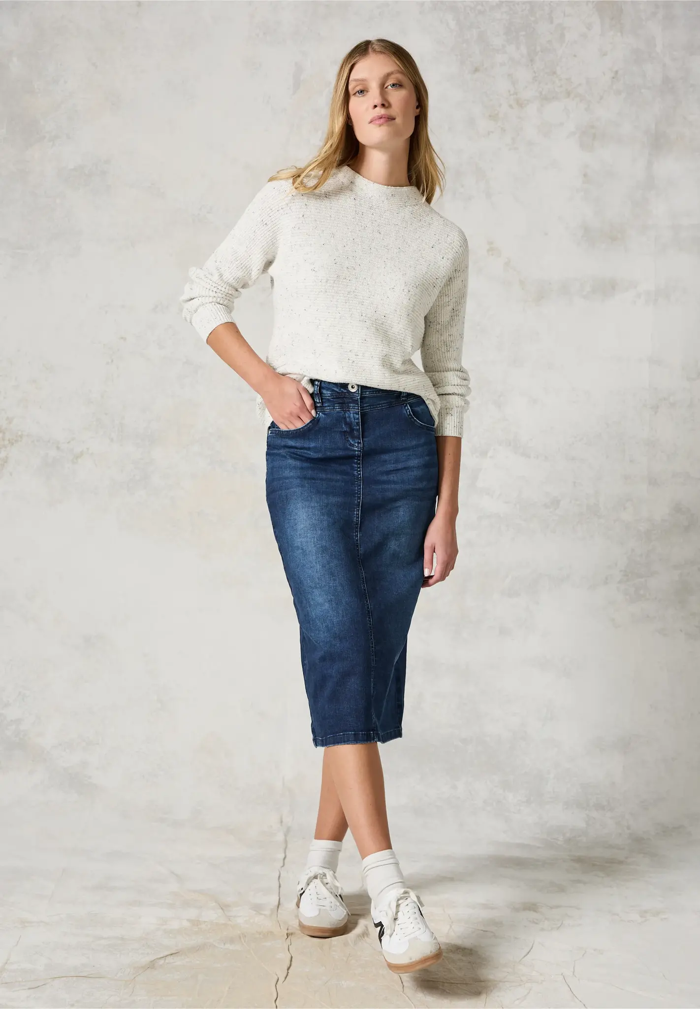 Cecil Jeansrock - Dark Blue Wash