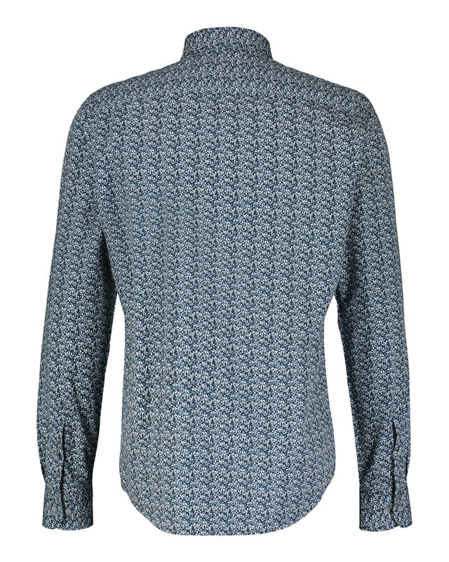 Lerros Print Hemd - Rich Blue