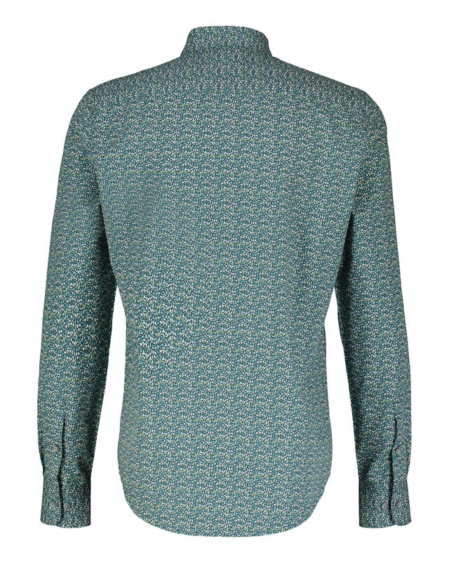 Lerros Print Hemd - Mineral Blue