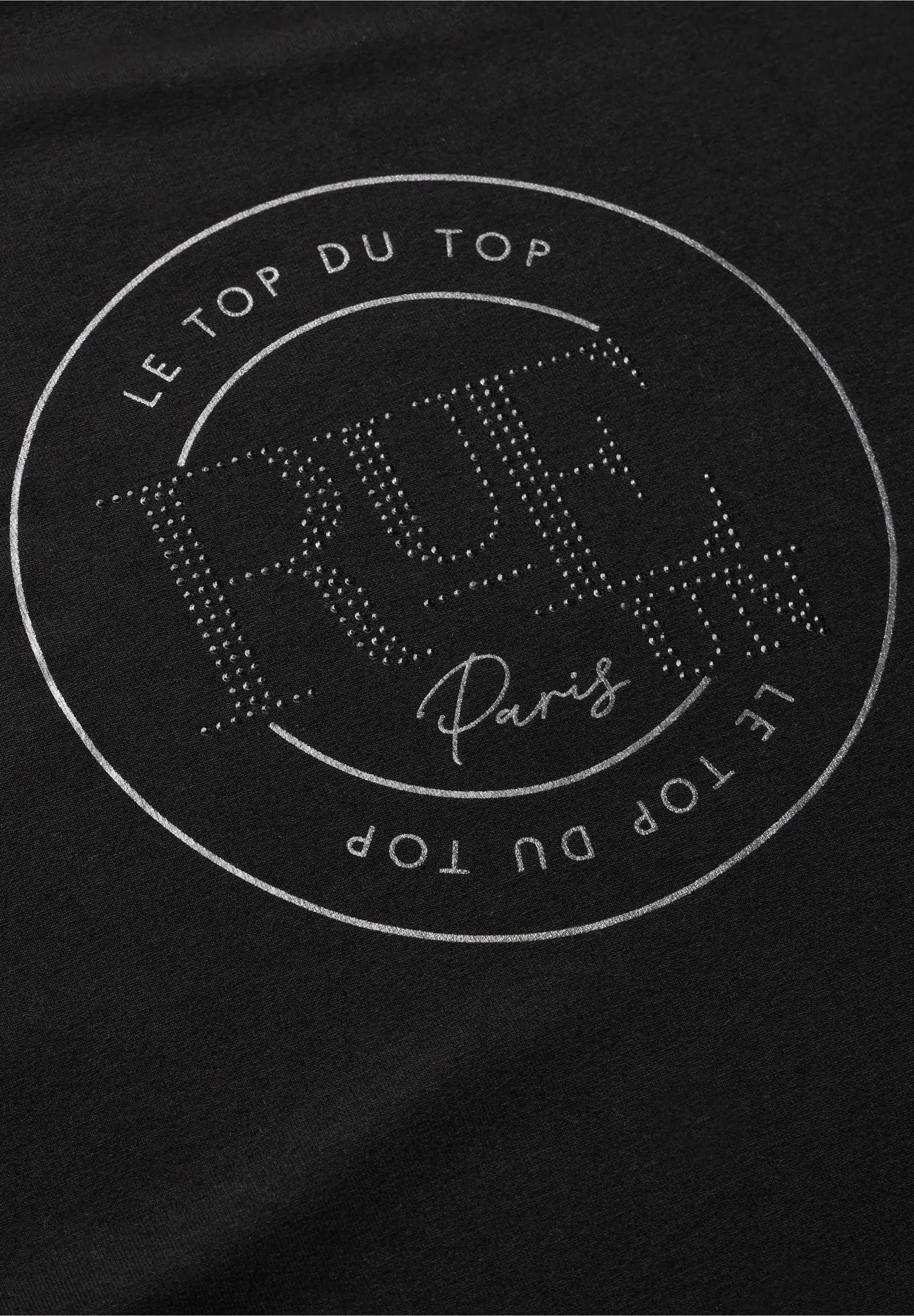 Street One T-Shirt met Artwork - Black