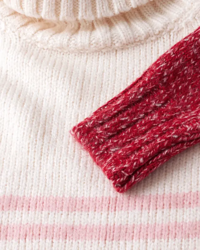 Street One Gestreepte Gebreide Trui - Petal Rose