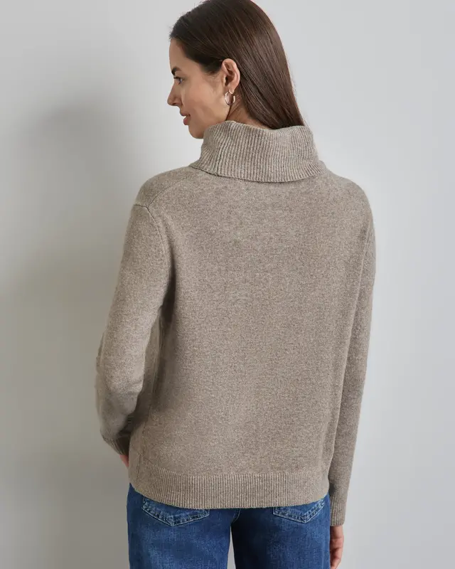 Street One Turtleneck Jumper - Mocca Beige Melange