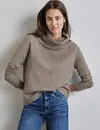 Street One Turtleneck Jumper - Mocca Beige Melange