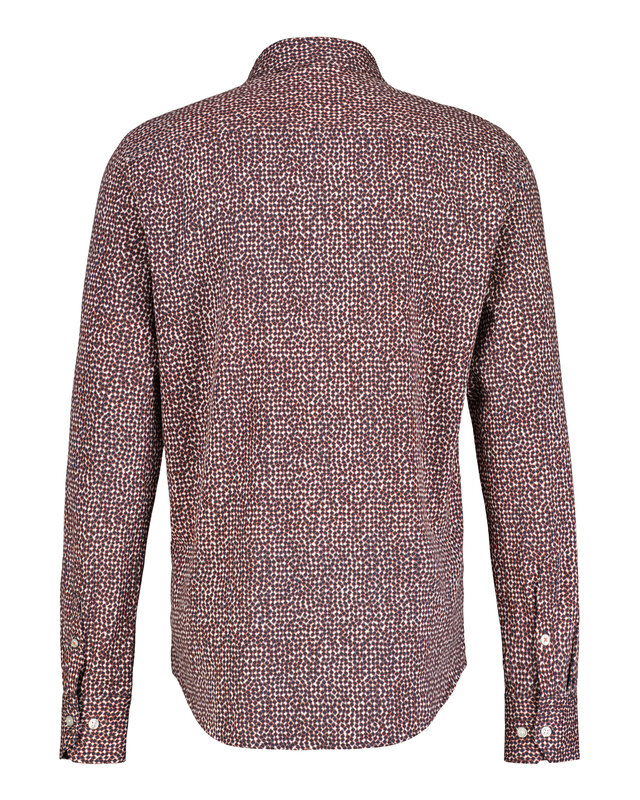 Lerros Allover Print Shirt - Spicy Orange