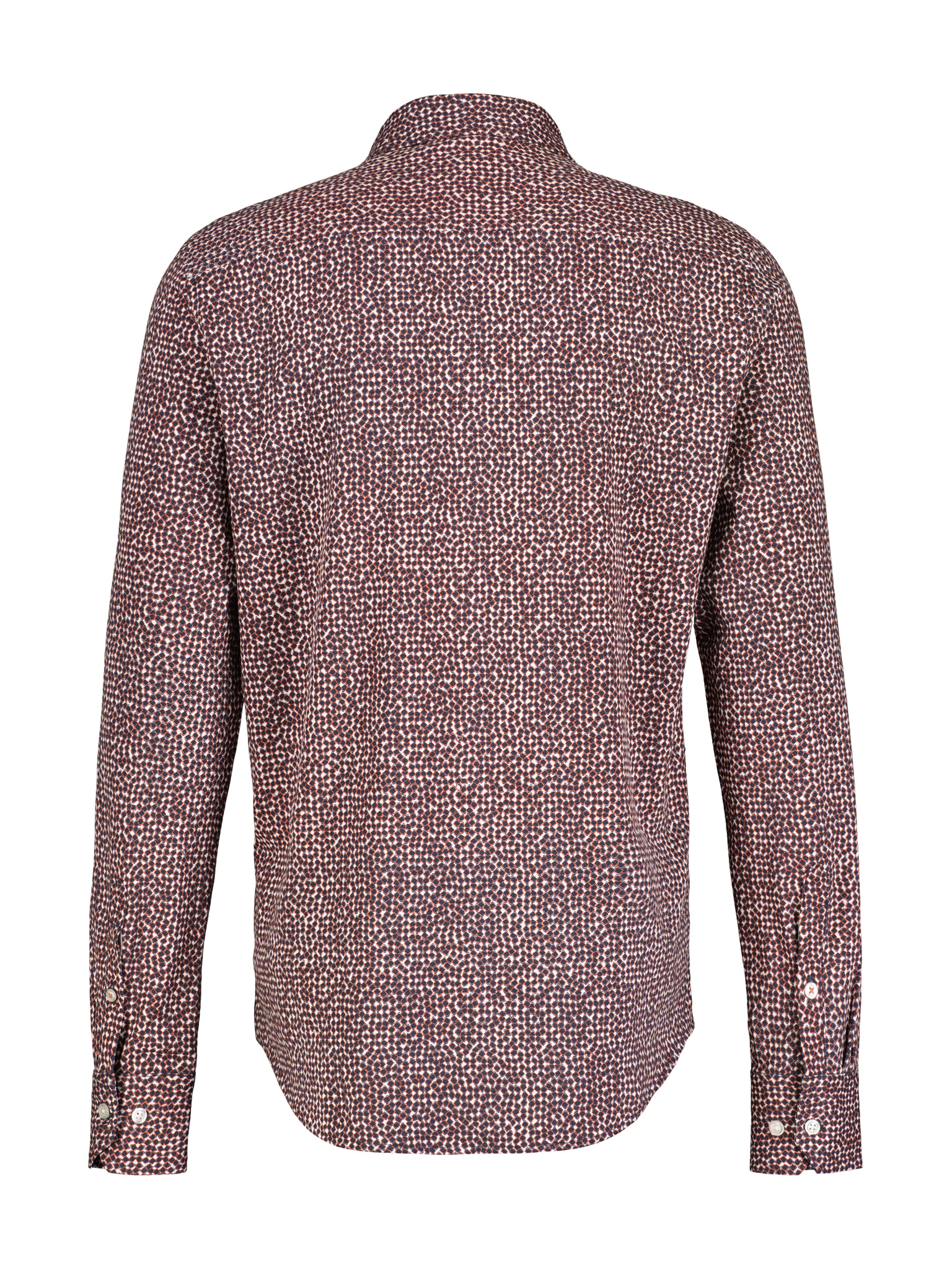 Lerros Allover Print Shirt - Spicy Orange