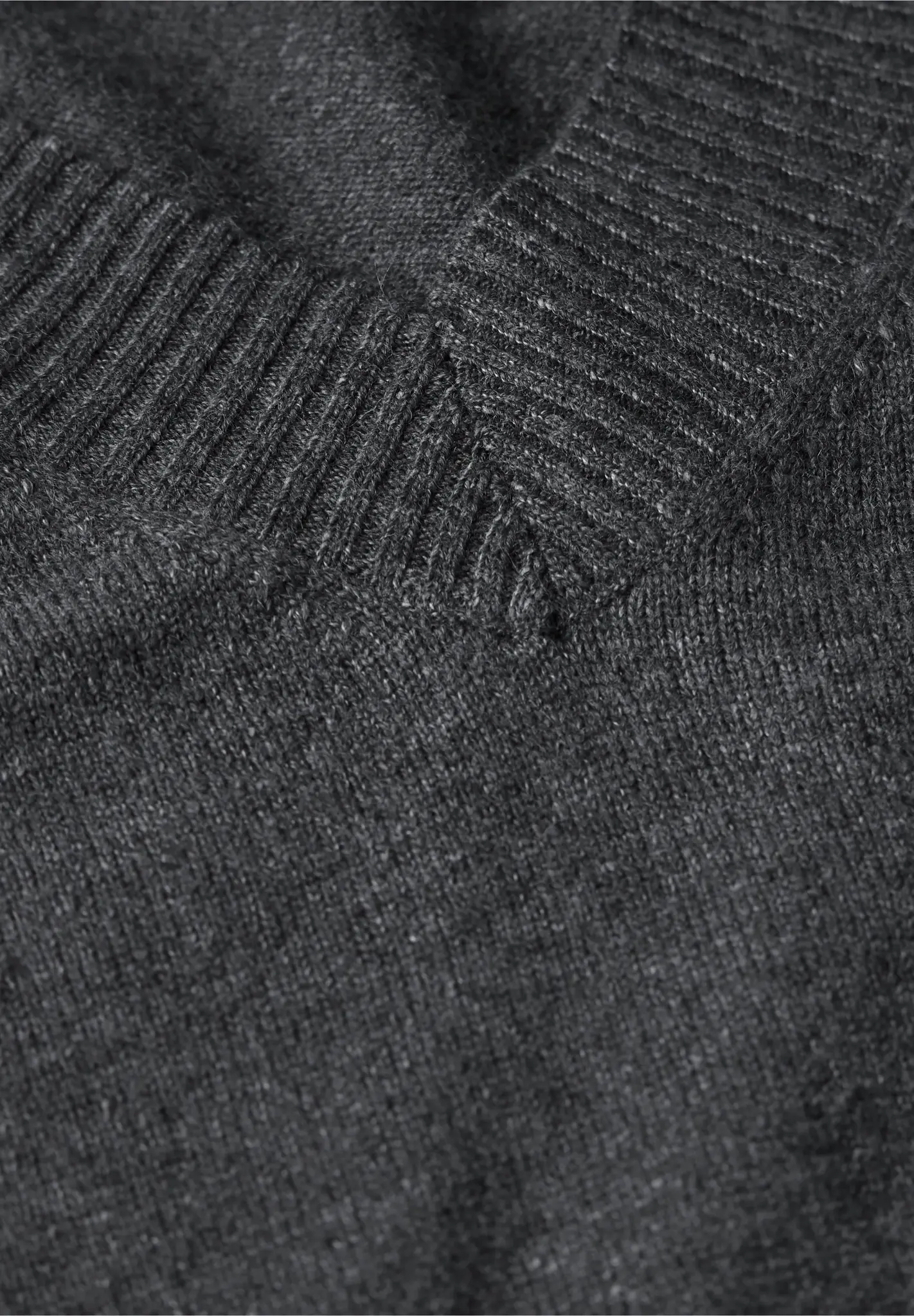 ONLY ONLTOKYO SOLID PULLOVER - Trui - dark grey melange/donkergrijs