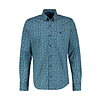 Print Shirt with Stretch - Rich Blue