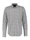 Lerros Print Hemd mit Stretch - White