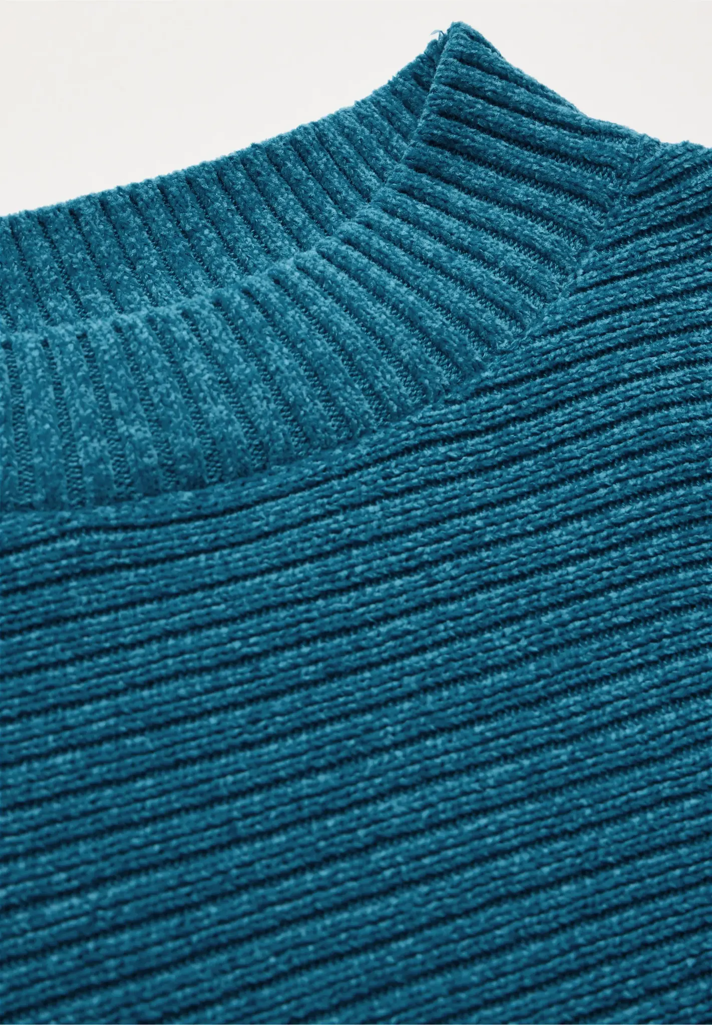 Strukturmix Raglan Pullover für Damen in Türkis