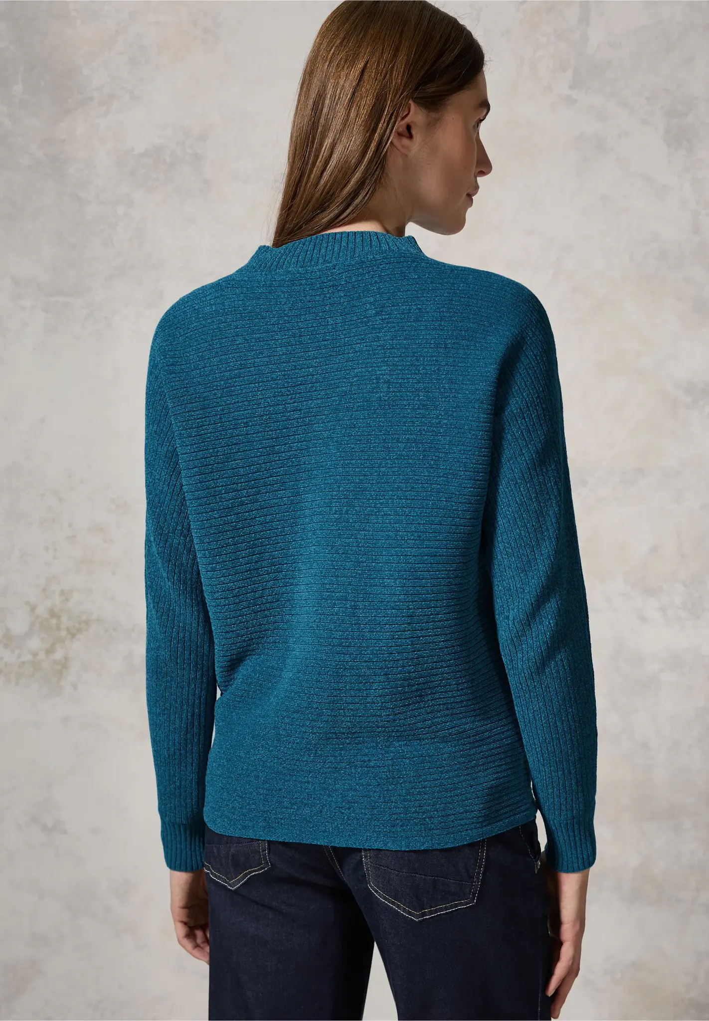 Cecil Chenille Dolman Jumper - Celestial Aqua Blue