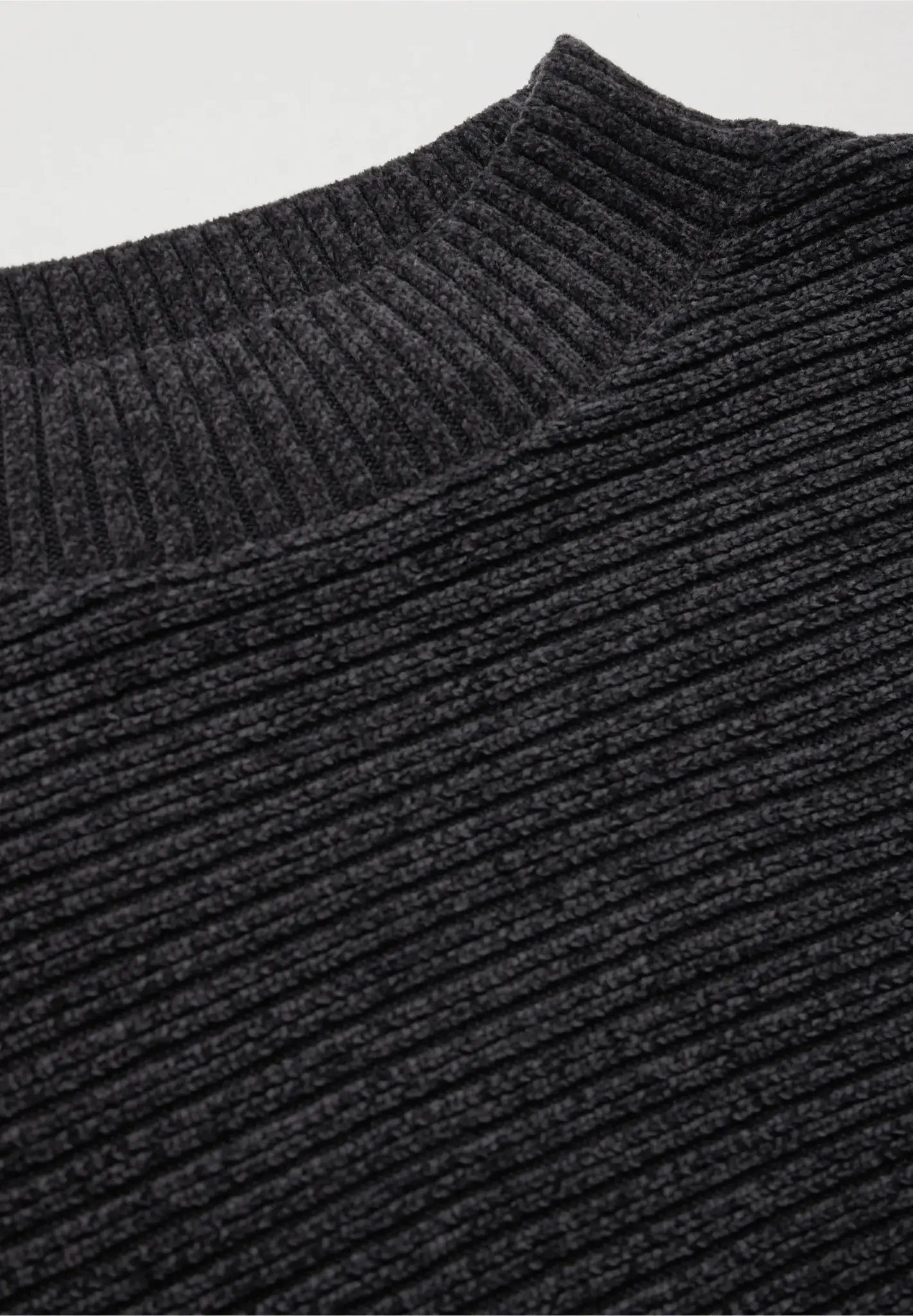 Cecil Chenille Dolman Jumper - Deep Charcoal Grey