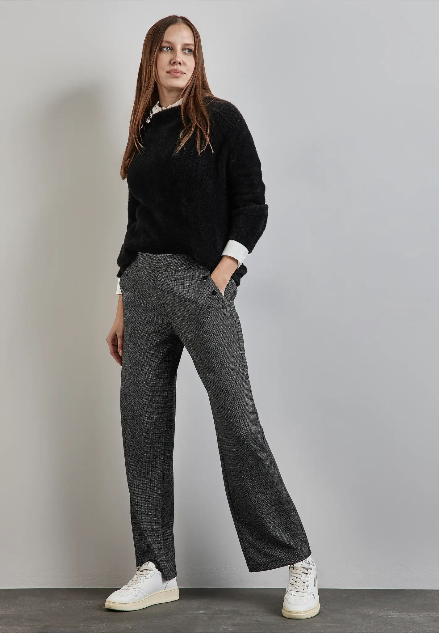 Street One Straight Leg Hose - Black