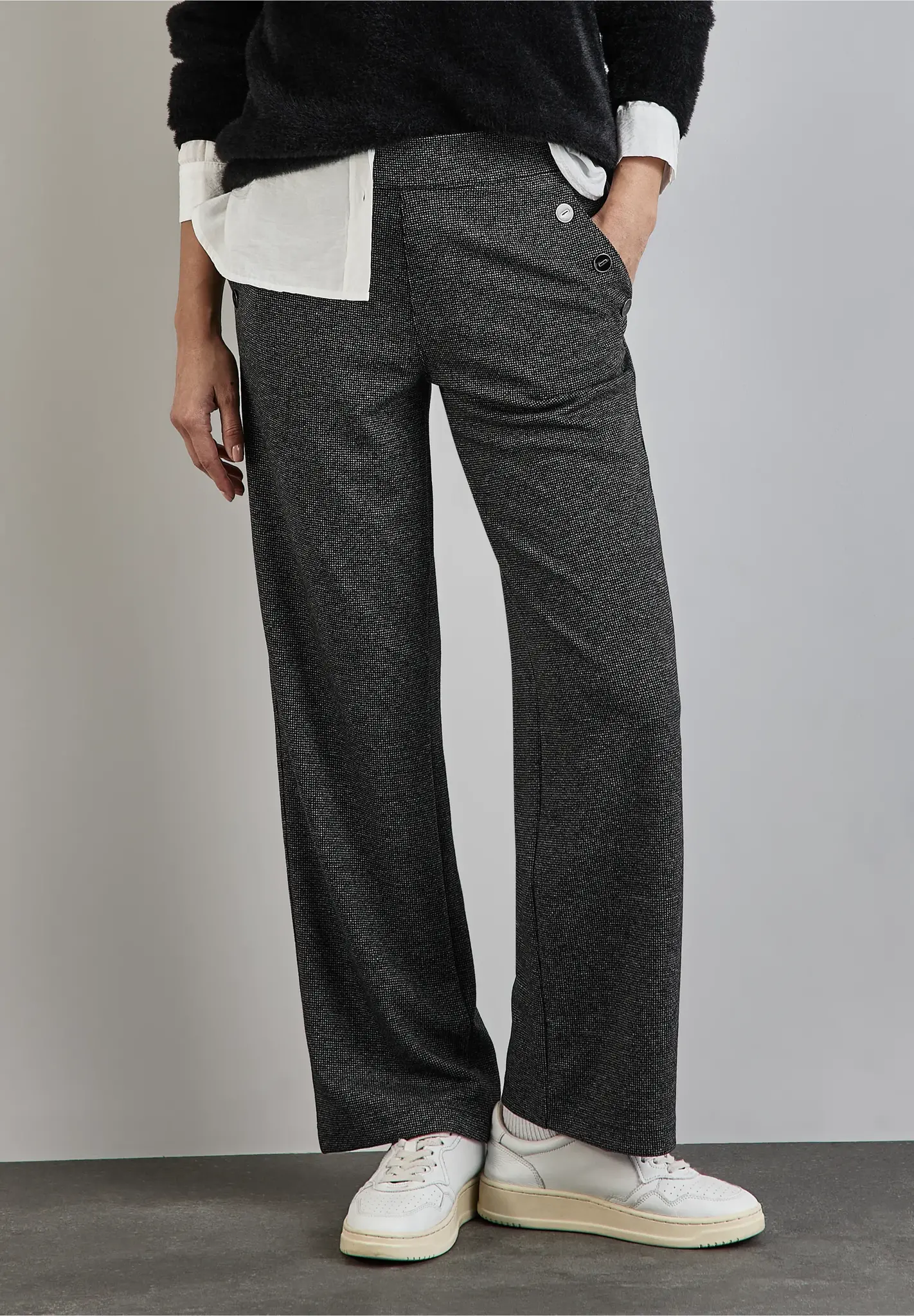 Street One Straight Leg Hose - Black