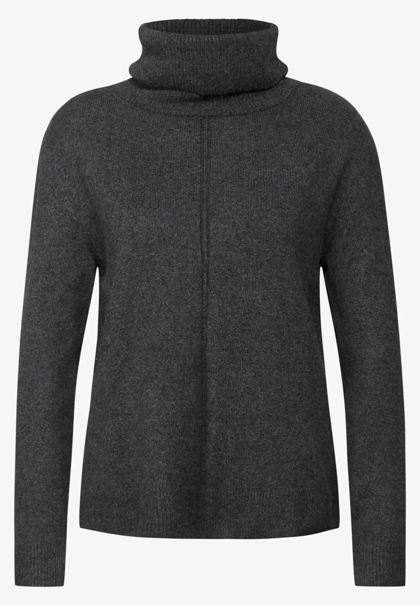Street One Turtleneck Jumper - Gravel Grey Melange