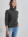 Street One Trui met Col - Gravel Grey Melange