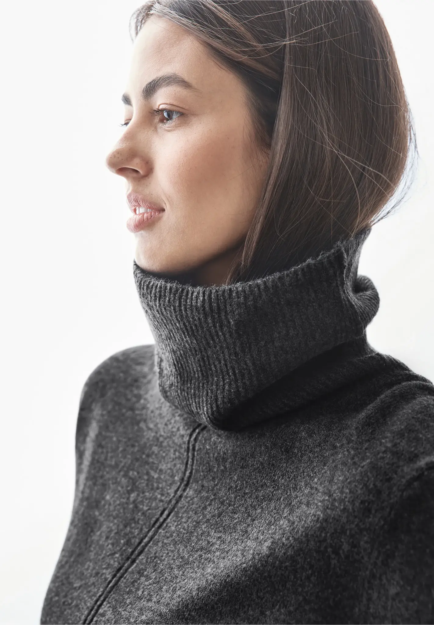 Street One Turtleneck Jumper - Gravel Grey Melange
