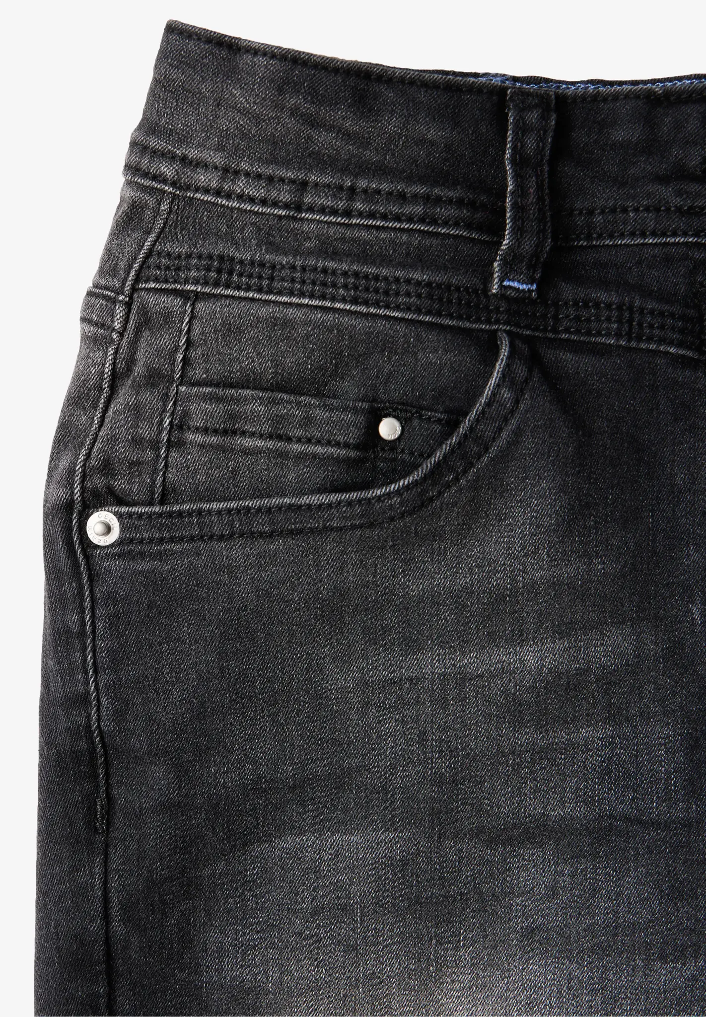 Cecil Jeans in Slim Fit Toronto - Dark Grey Washed