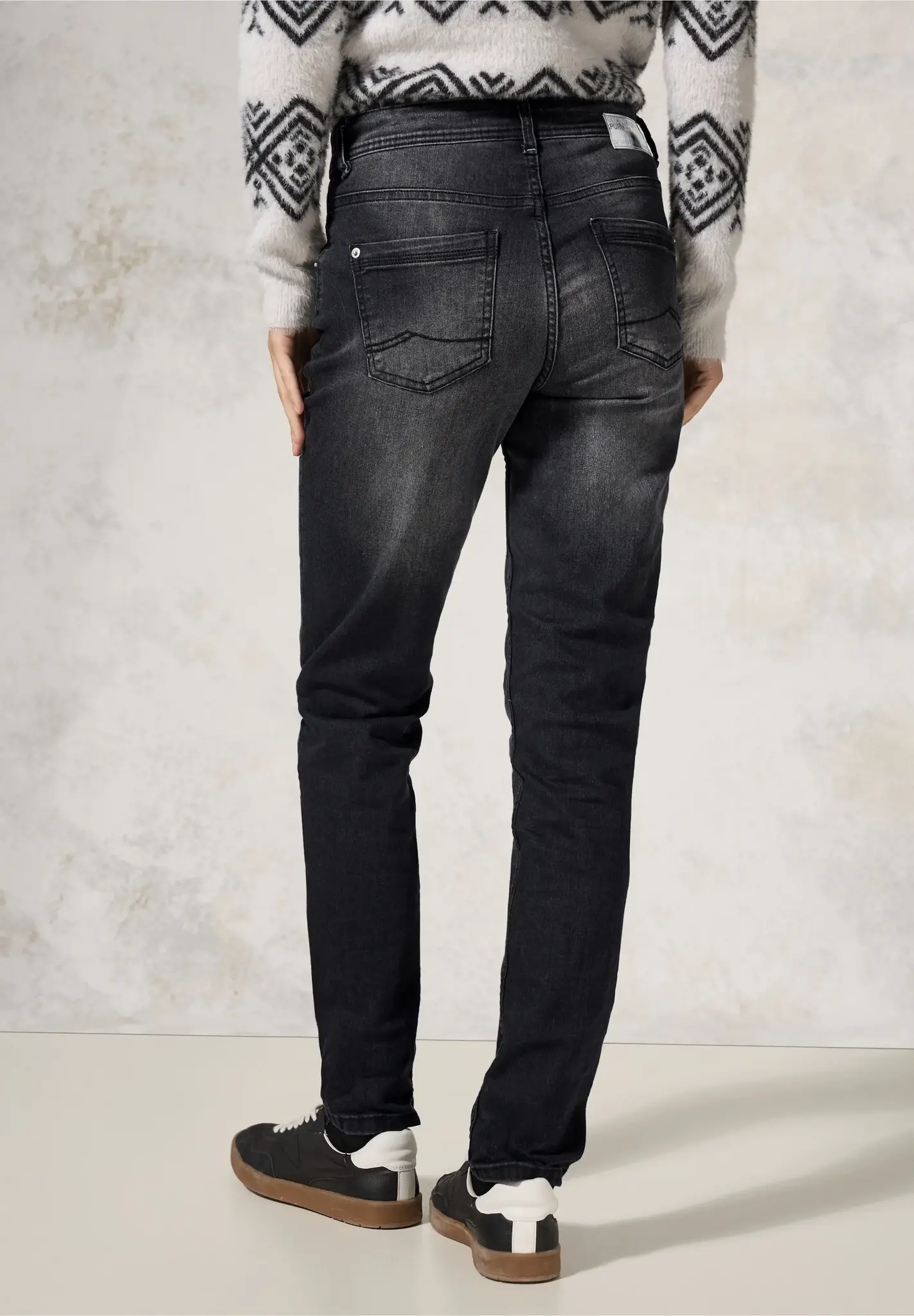 Cecil Jeans im Slim Fit Toronto - Dark Grey Washed