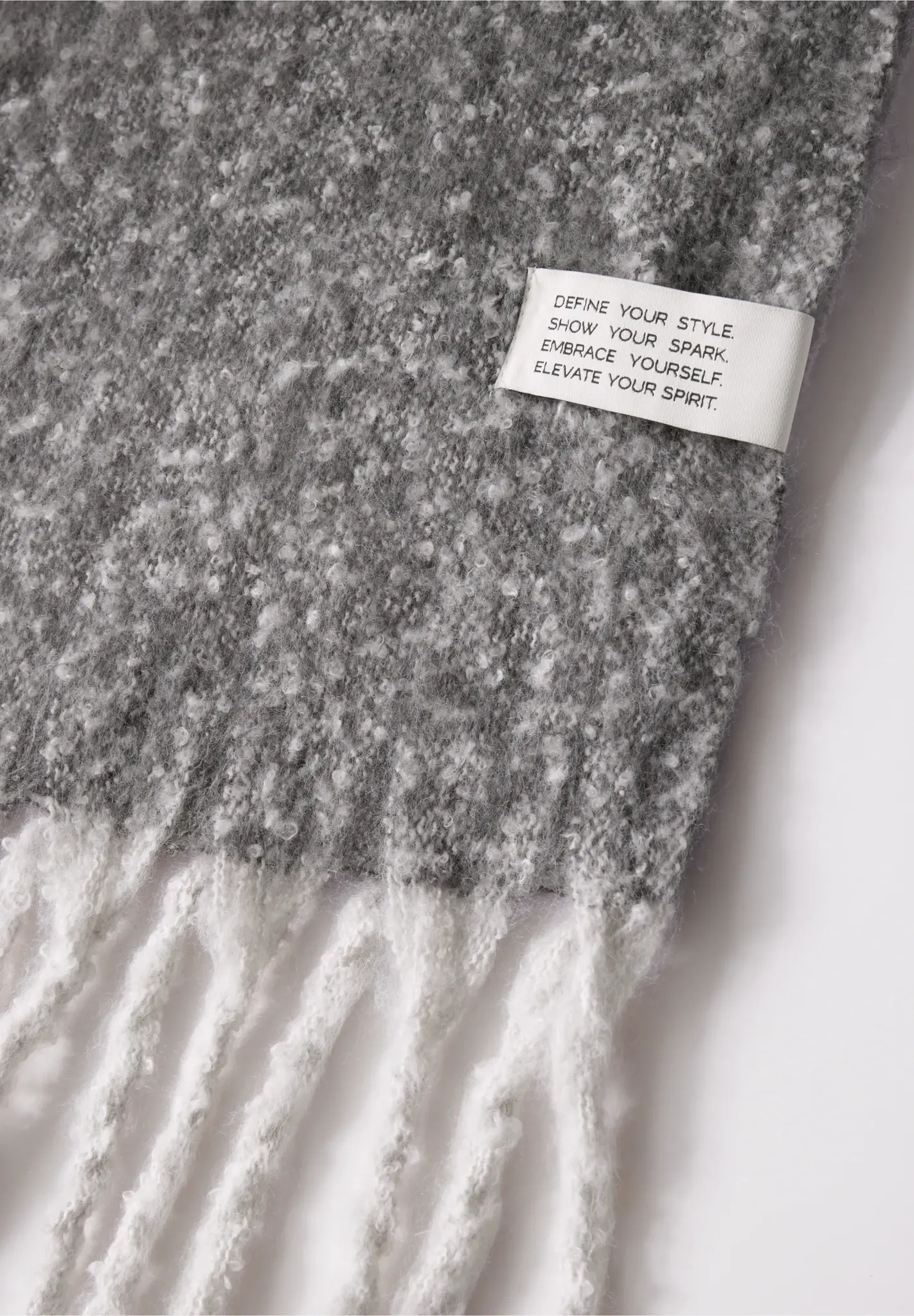 Street One Sjaal met Kleurverloop - Whale Tail Grey