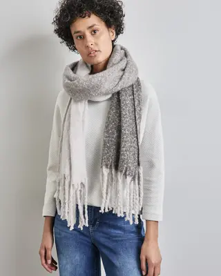 Street One Sjaal met Kleurverloop - Whale Tail Grey