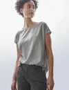 Street One Schimmerndes Shirt - Heather Grey Melange
