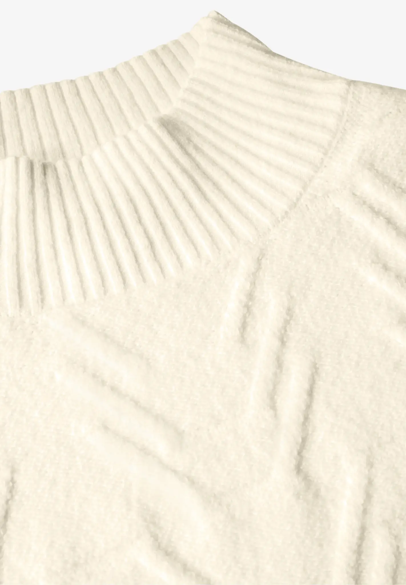 Cecil Jacquard Jumper - Birch White