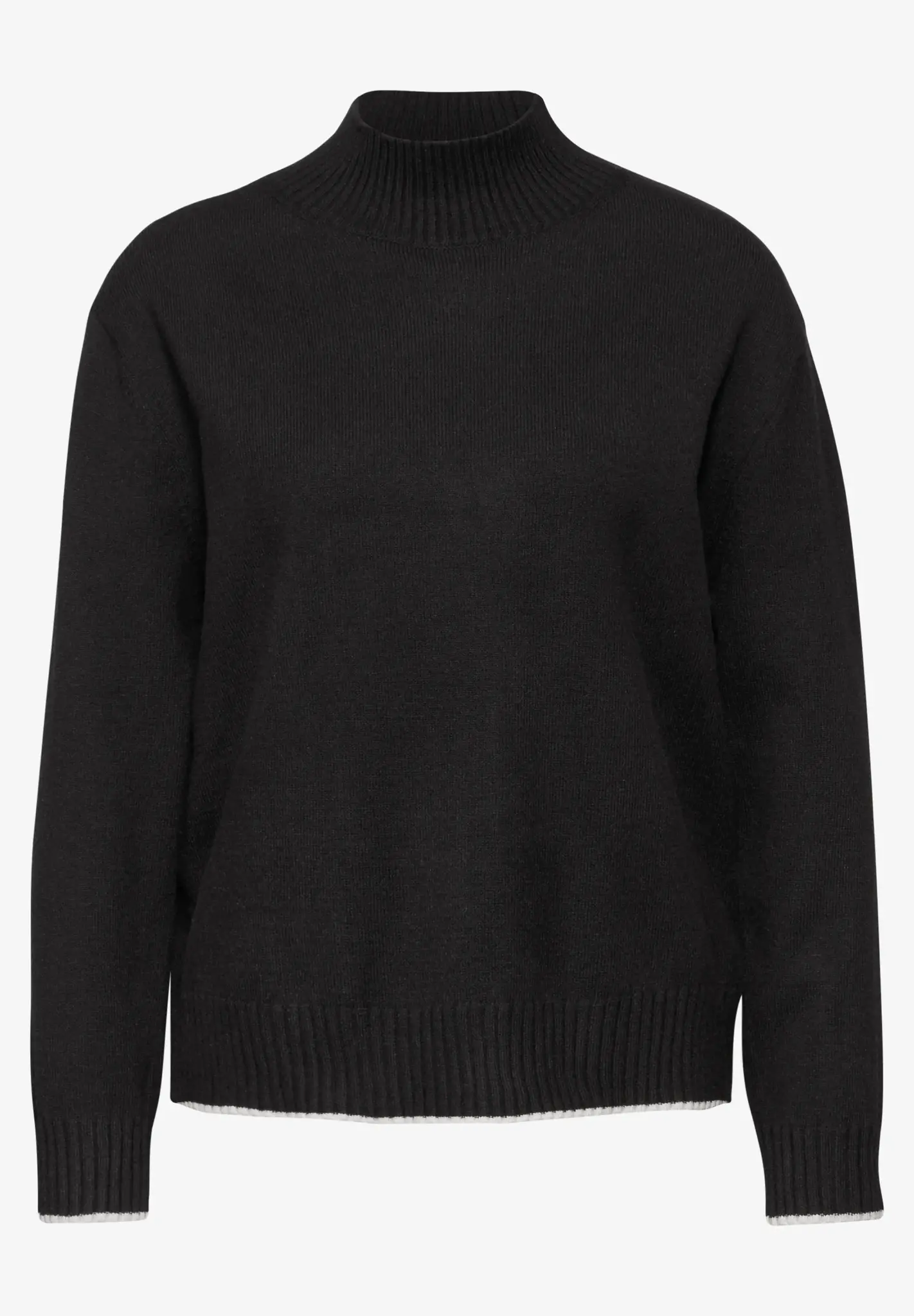 Street One Jumper with Standing Collar - Black