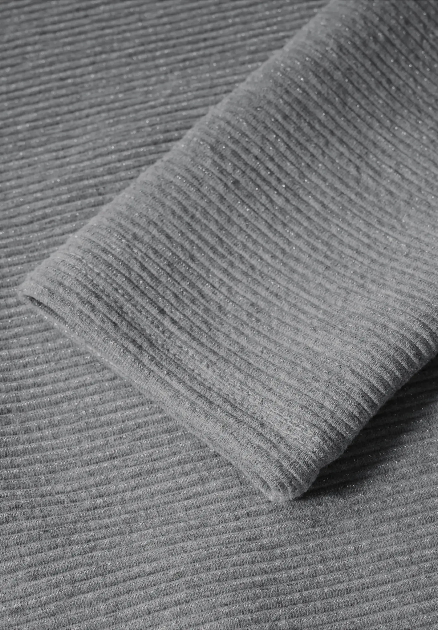 Cecil Ottoman Glitter Shirt - Platinum Grey Melange