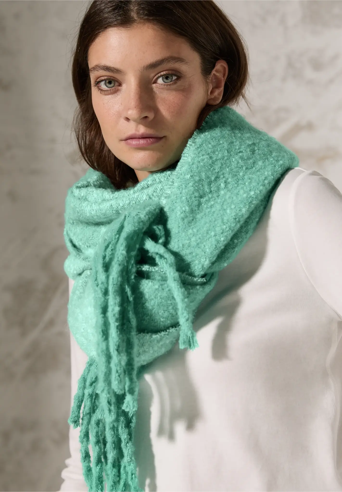 Cecil Jacquard Scarf - Aventurine Green