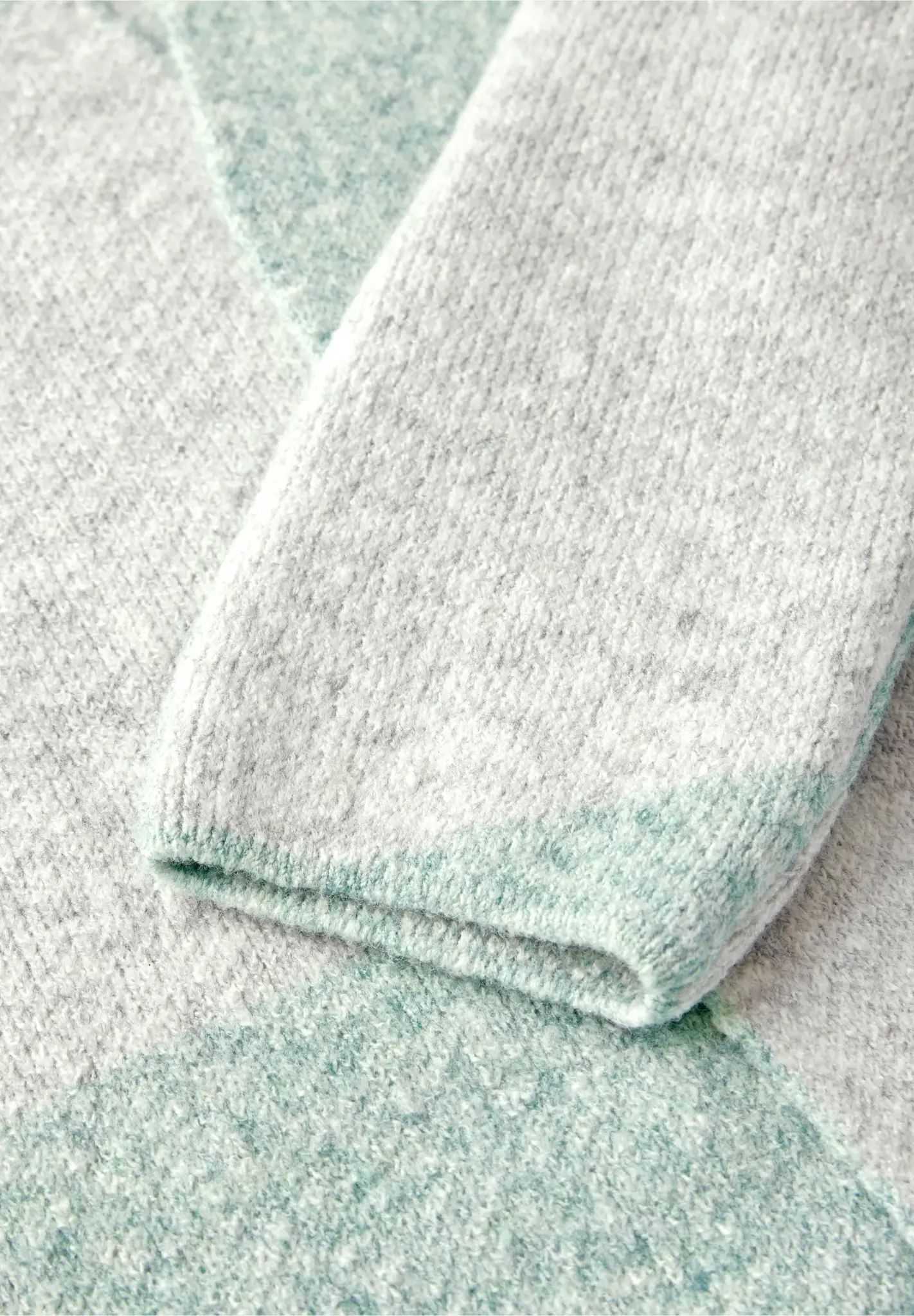 Cecil Gemusterte Strickjacke - Glaced Green Melange