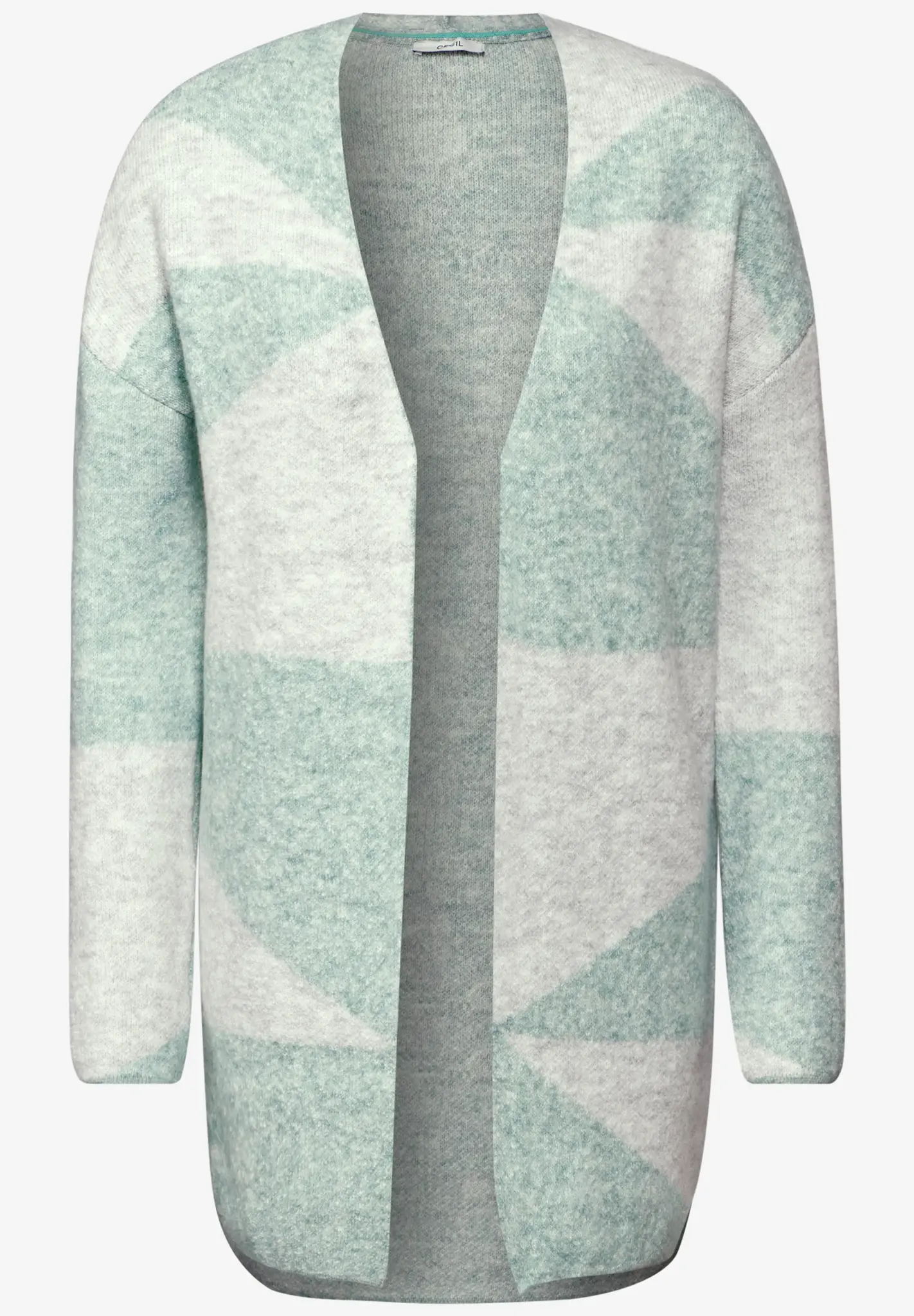 Cecil Vest met Patroon - Glaced Green Melange