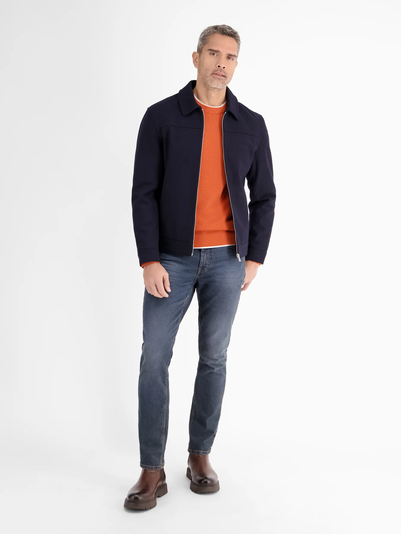 Lerros Basic Strickpullover - Spicy Orange