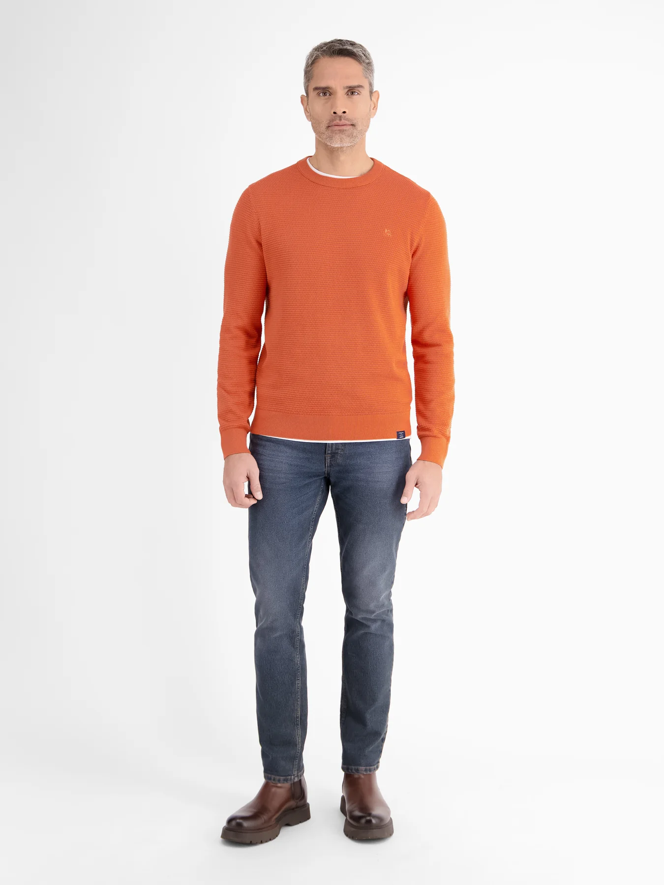 Lerros Basic Strickpullover - Spicy Orange