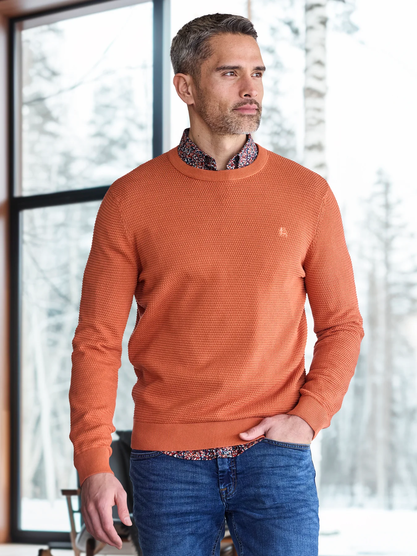 Lerros Basic Strickpullover - Spicy Orange