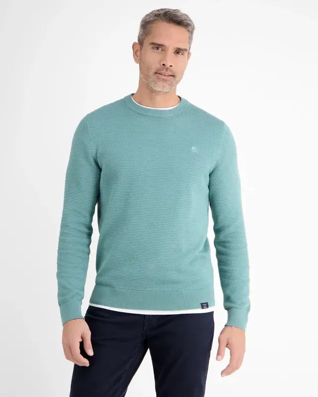 Lerros Basic Strickpullover - Mineral Blue